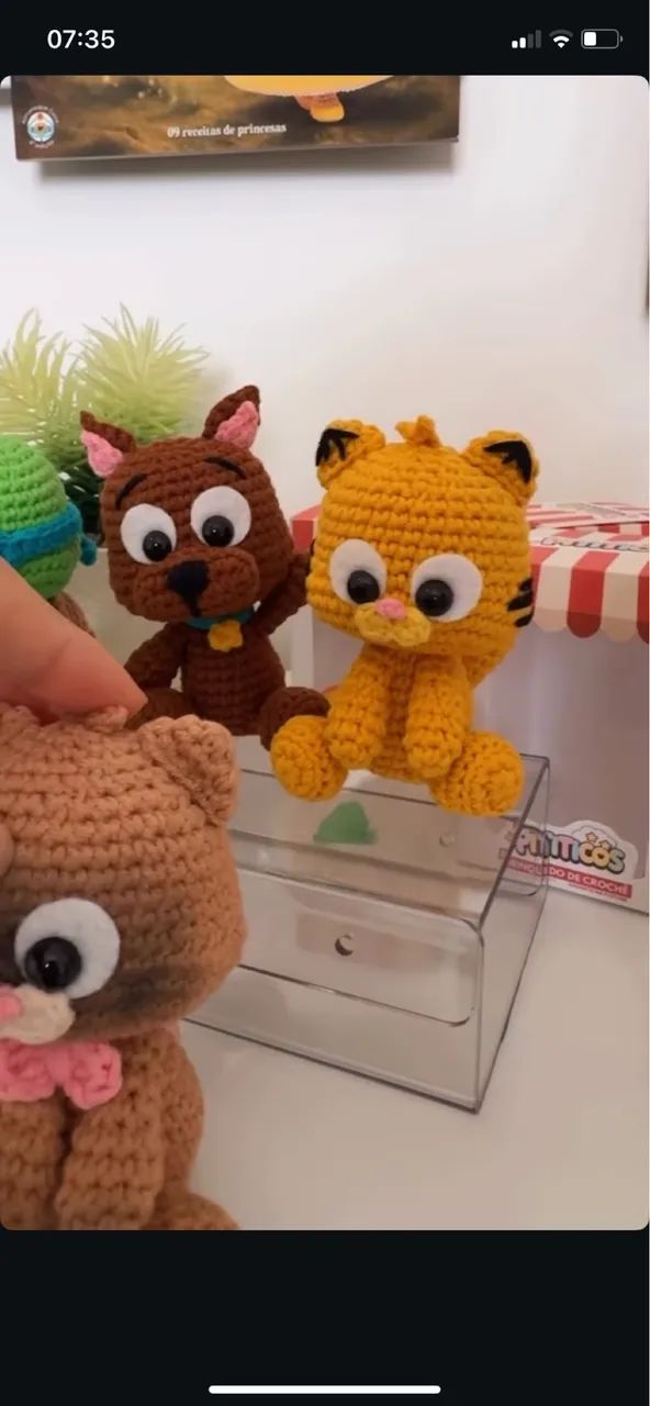 Pititicos Amigurumi Animais Inspiração de Personagens Decoração Chaveiros Personalizados  - Foto 2