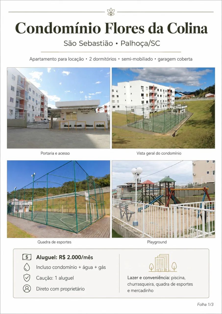 Apto 2 quartos - Direto com proprietário
