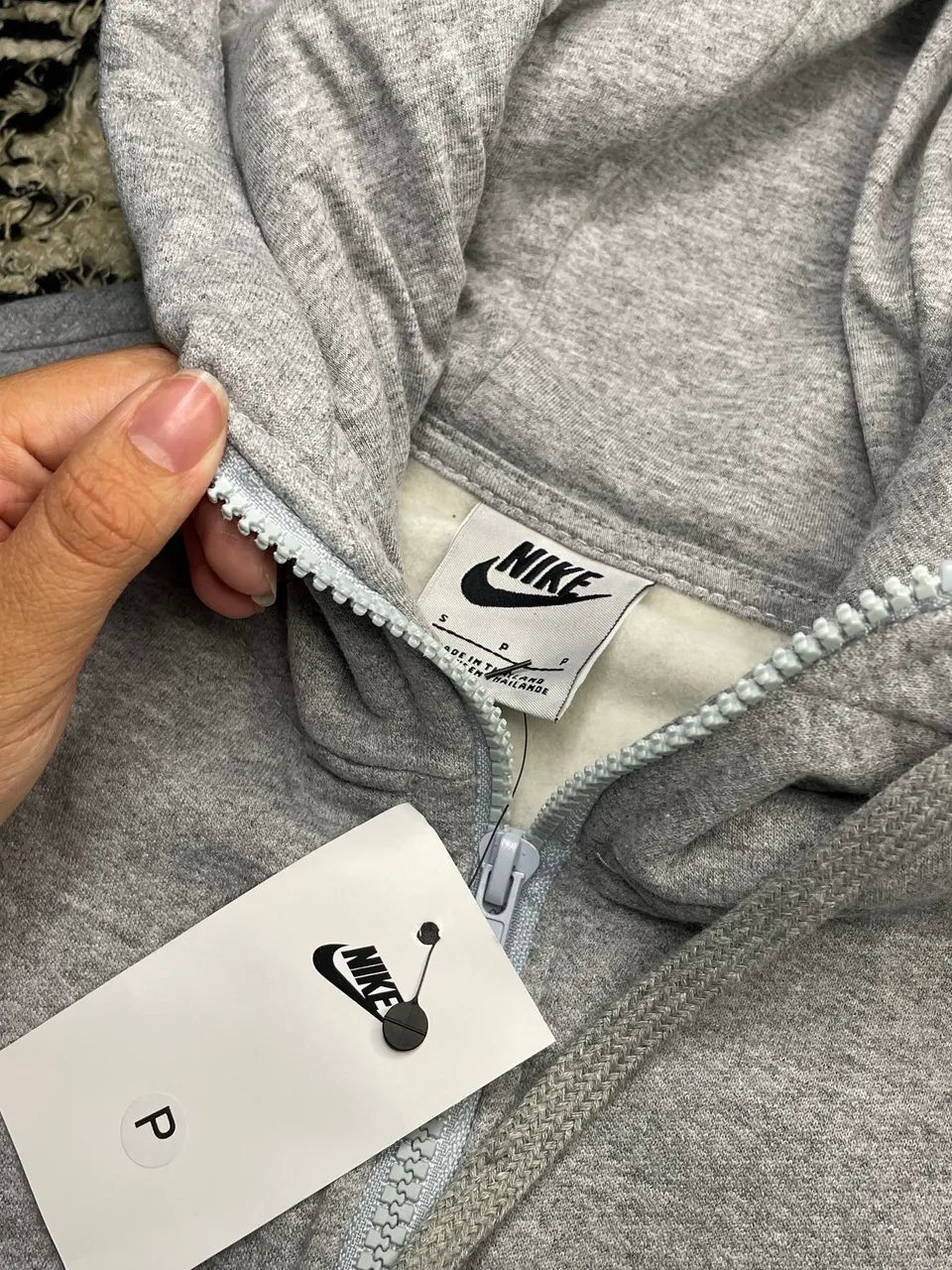 Moletom Nike Club Cinza 2 Faixa - Foto 5
