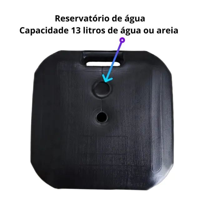 Base Plástica Windbanner 13 Litros Com Alça Resistente - Foto 4