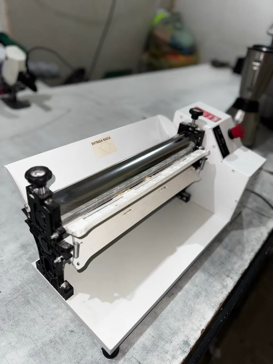 Cilindro Elétrico Laminador Em Inox Pastéis Pão Pizza Massa Saro
