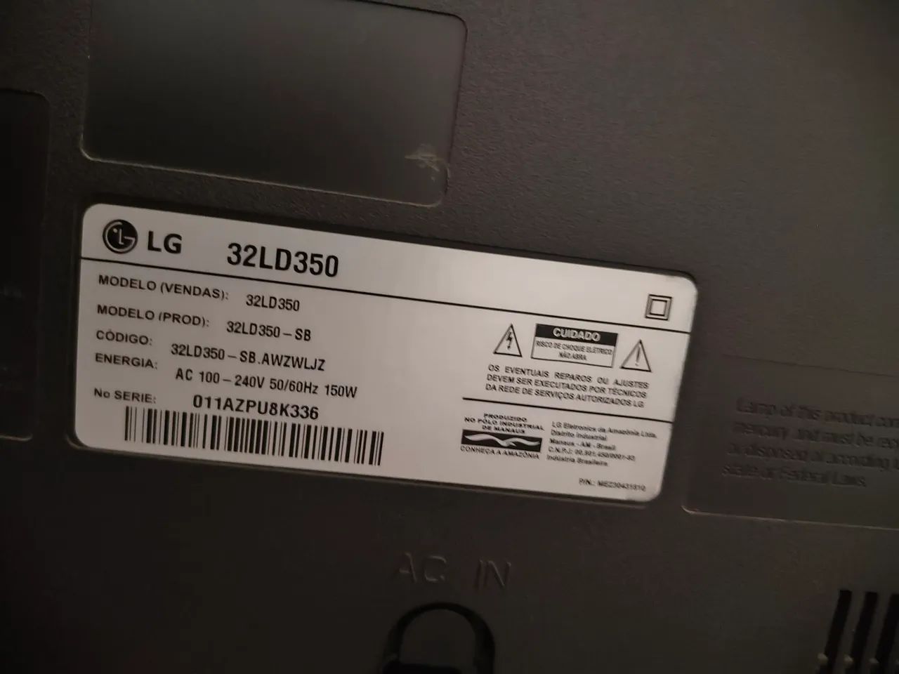 Tv LG 32" ótimo estado + Brinde - Foto 5