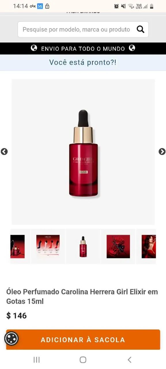 Perfume oil Very Good Girl Elixir Original - Foto 5