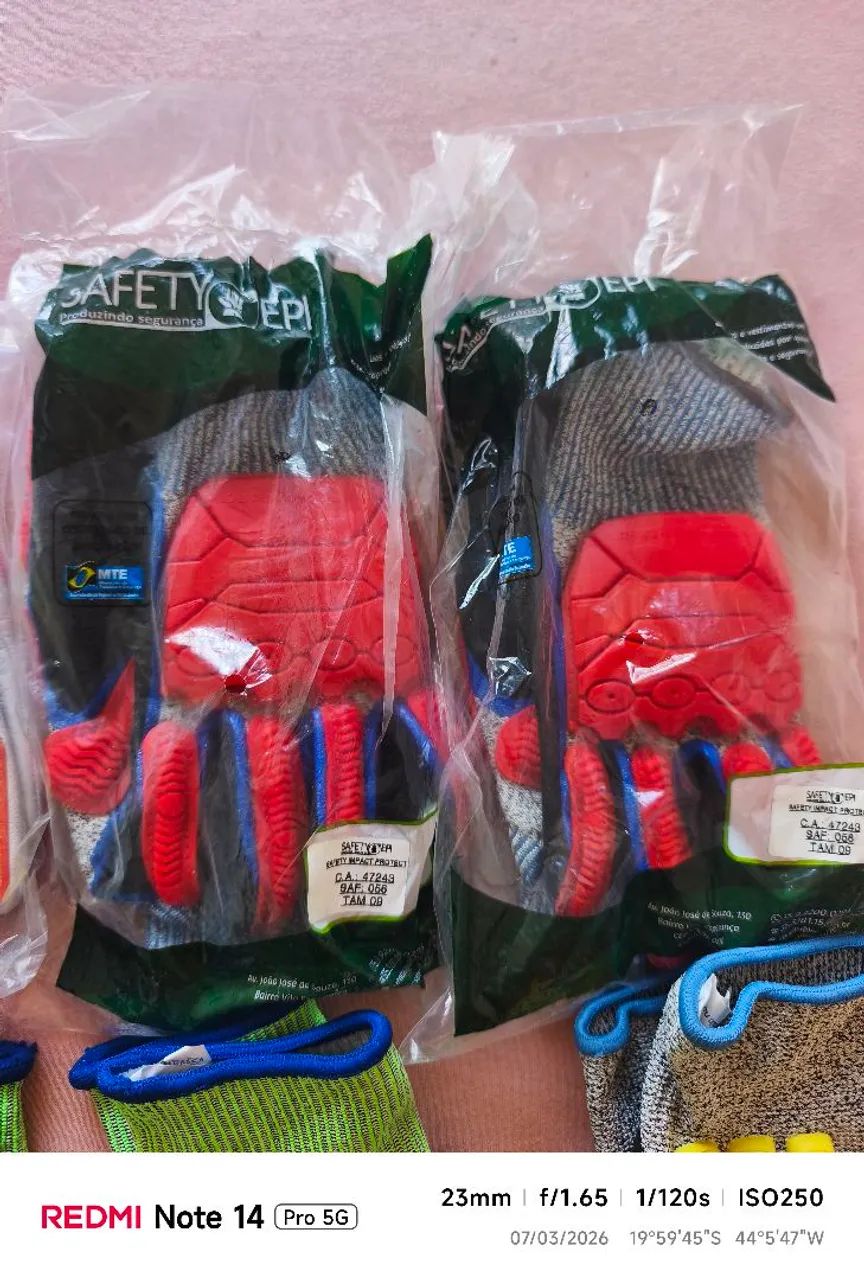 9 pares de Luva anti-impacto modelos diversos.  - Foto 4