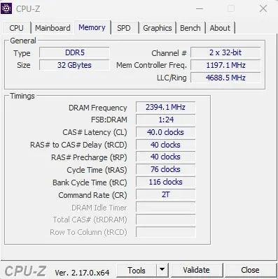 DDR5 TEAMGROUP 32GB 4800Mhz CL40