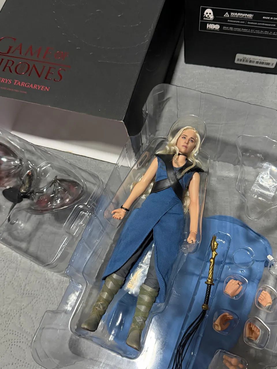 Action figure Daenerys targaryen game of thrones threezero - Foto 4