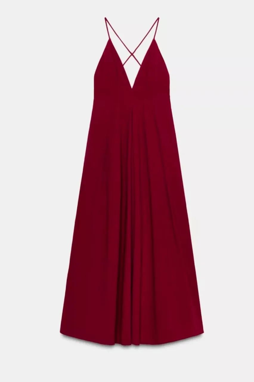 Vestido vinho Zara
