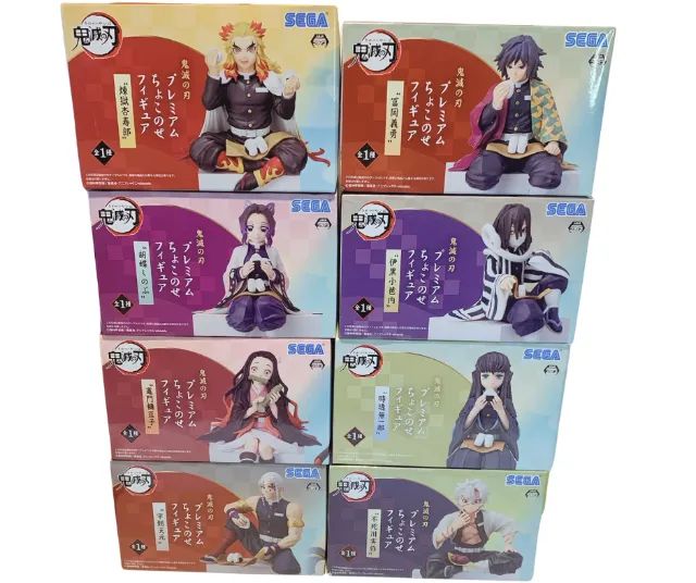 Kit 8 Bonecos Demon Slayer Chokonose Original - Sega