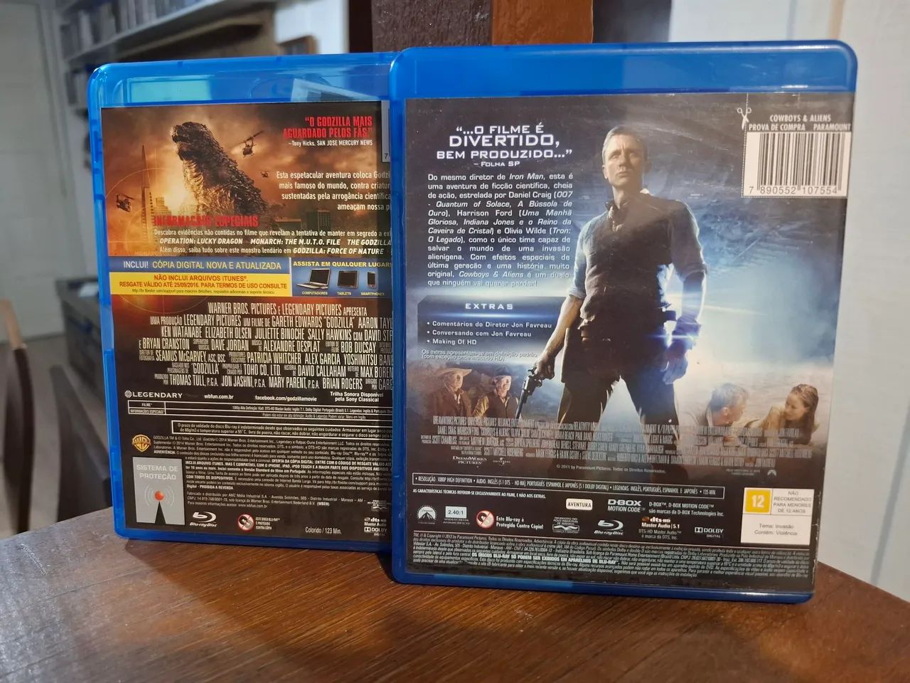 Blu-ray Godzilla e Cowboys vs Aliens - CDs, DVDs etc - Emiliano