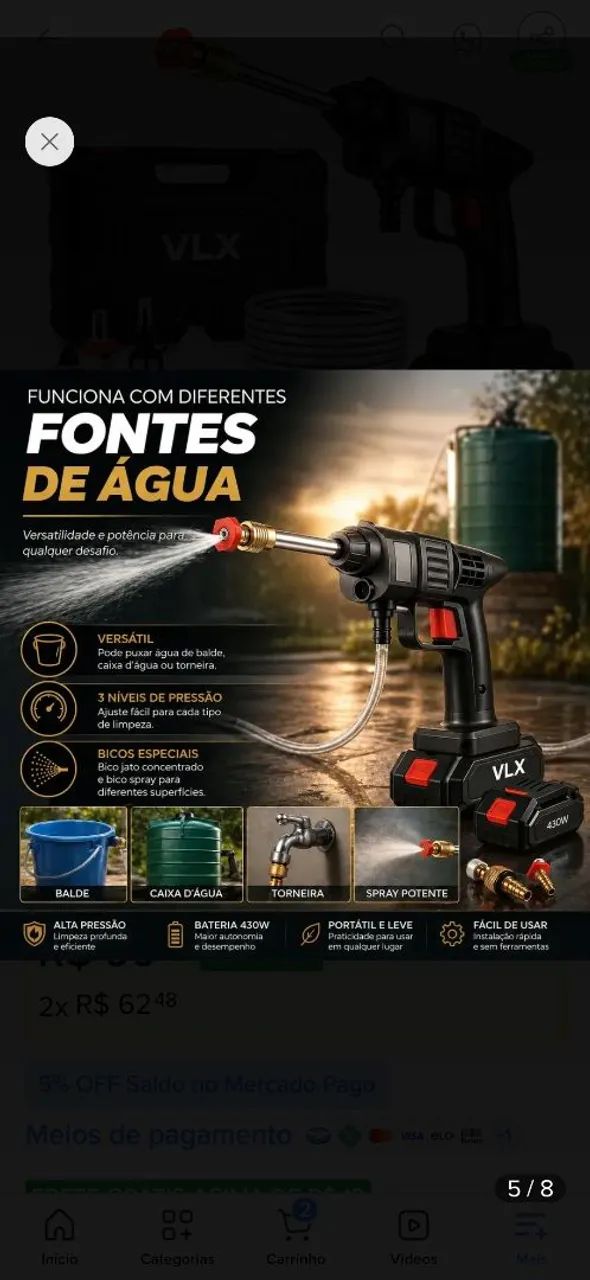 Maquina lavadora de pressão - Foto 2