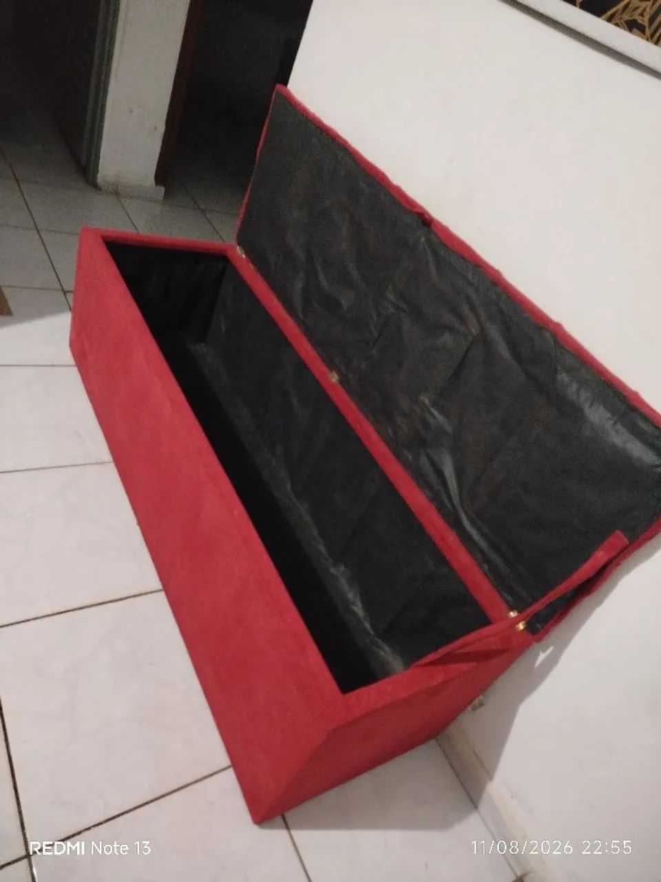 PUFF VERMELHO GRANDE - Foto 3