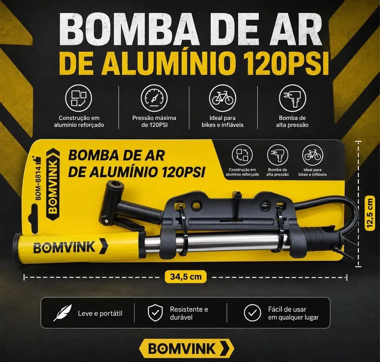 BOMBA DE AR MANUAL REF: BOM-8814 - Foto 2