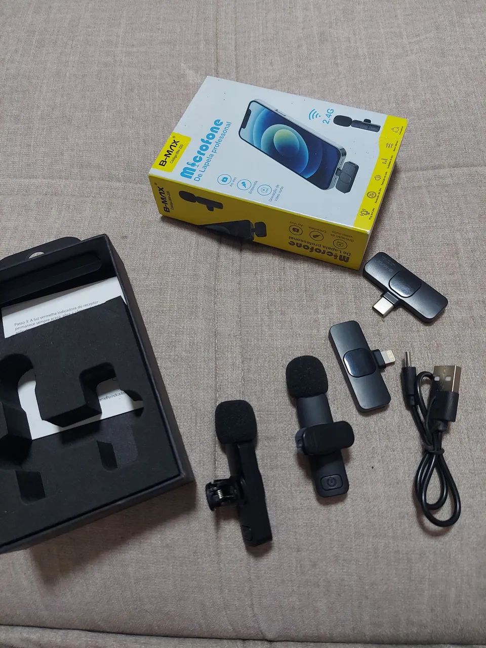 Microfone de lapela para iPhone e Android  - Foto 2