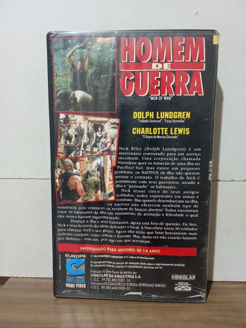 Vhs filme homem de guerra (legendado) - Foto 2