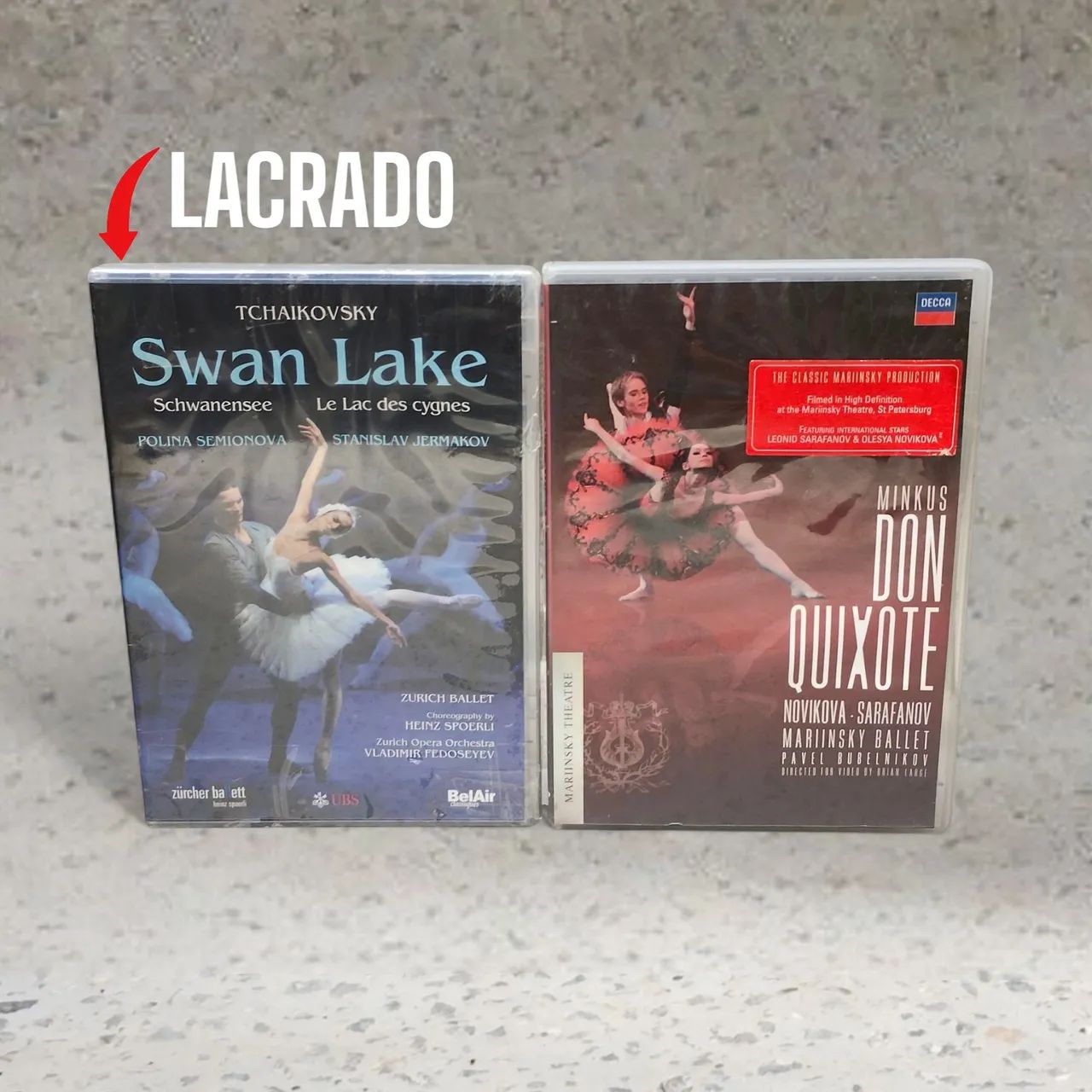 Lote DVDs Balé Importado: Don Quixote Mariinsky + Swan Lake