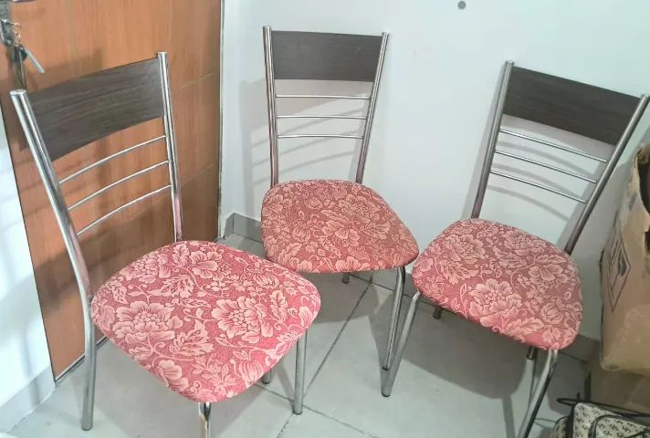 Mesa Mosaico tampo de Vidro de Jantar usada  - Foto 4