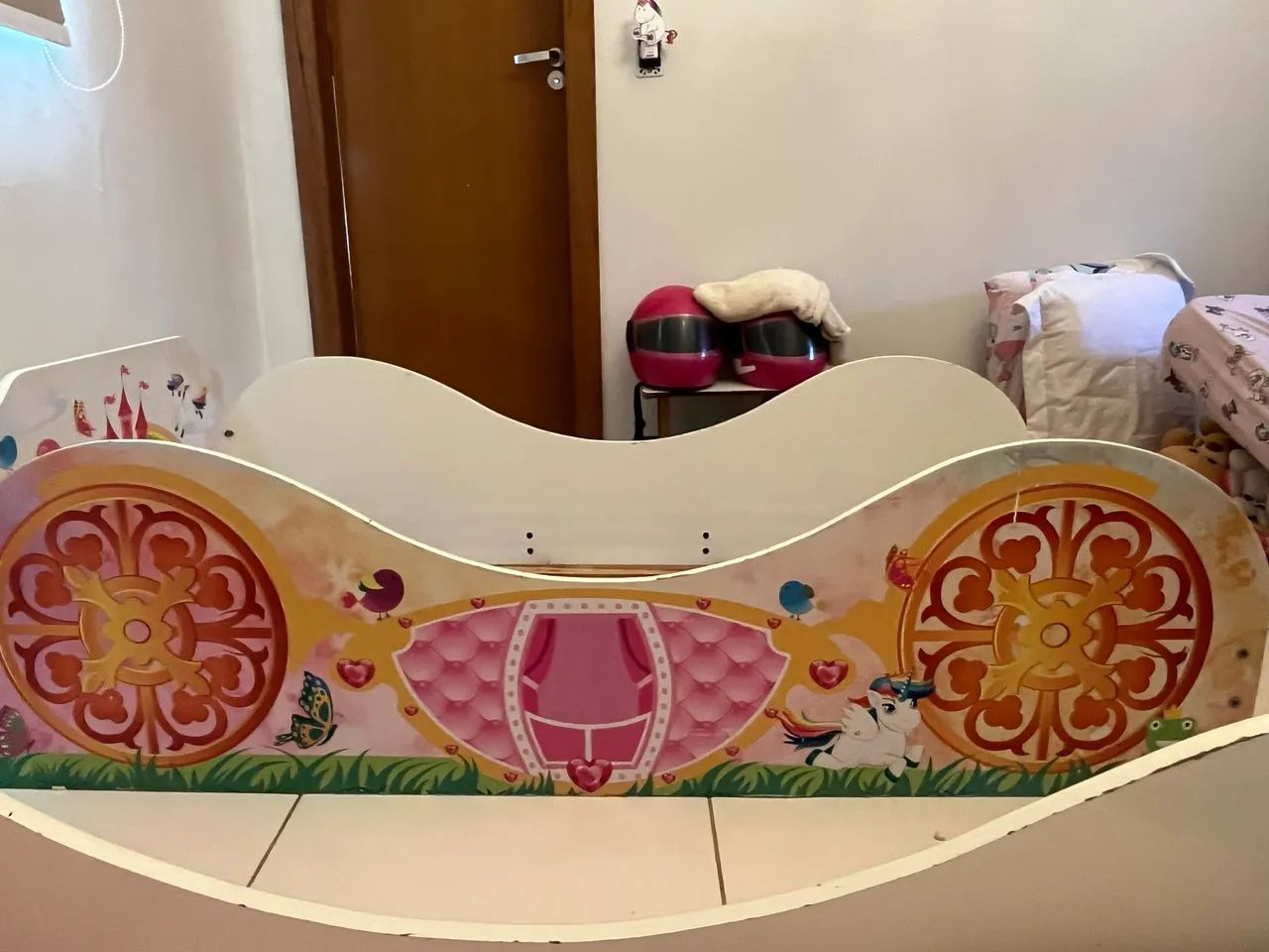 Cama Infantil Carruagem - Rosa - Foto 2