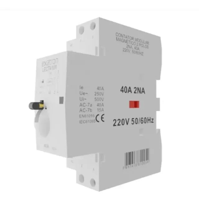 Contator Modular Bipolar 25A 2NA 220V | Ferramenta Elétrica Exatron