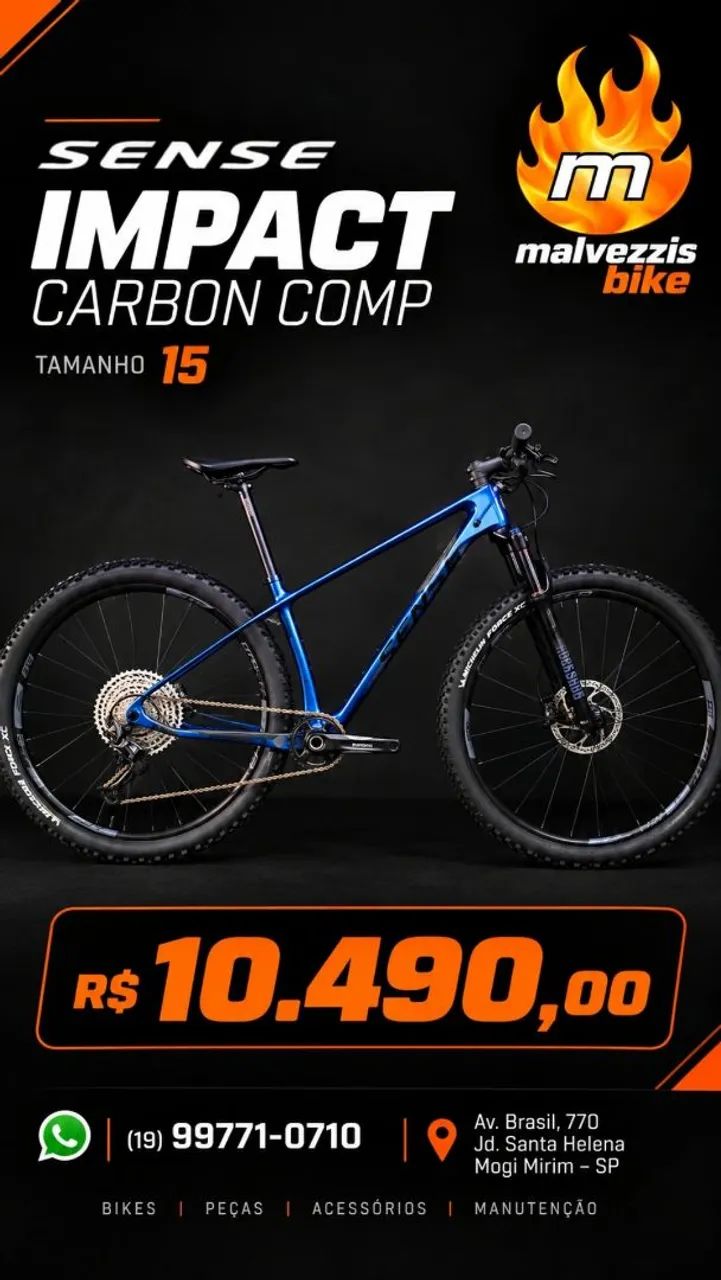 Sense Impact Carbon Comp tamanho 15