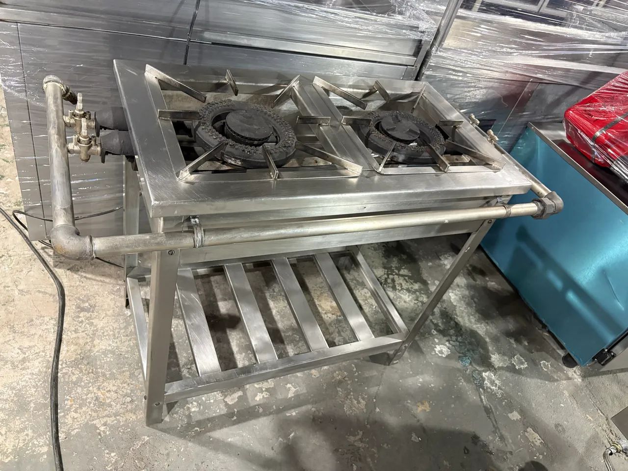 FOGÃO INDUSTRIAL 2 BOCAS EM AÇO INOX (Aceito Cartão)  - Foto 2