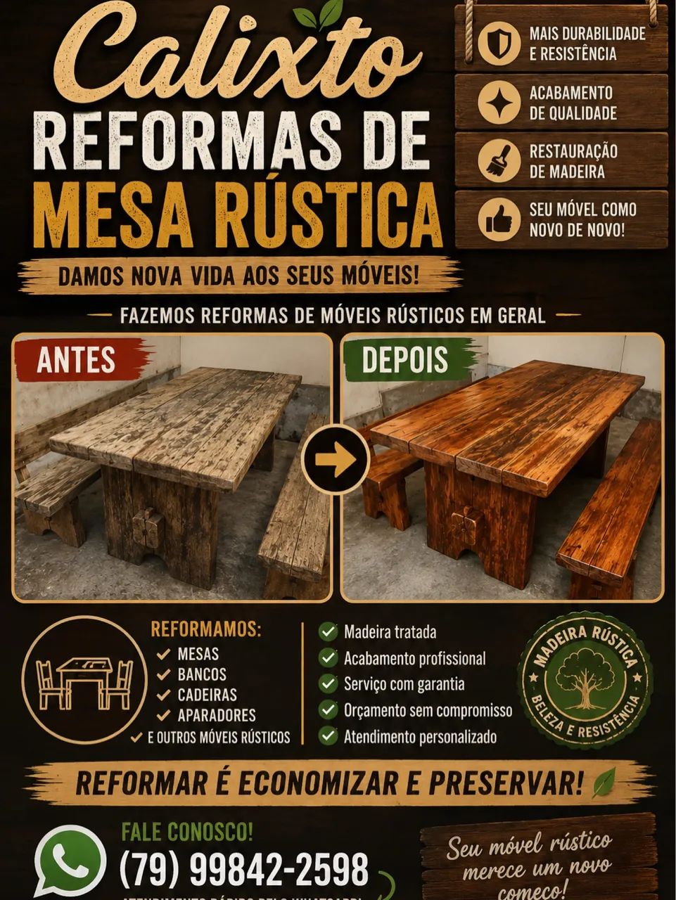 Reforma de mesas