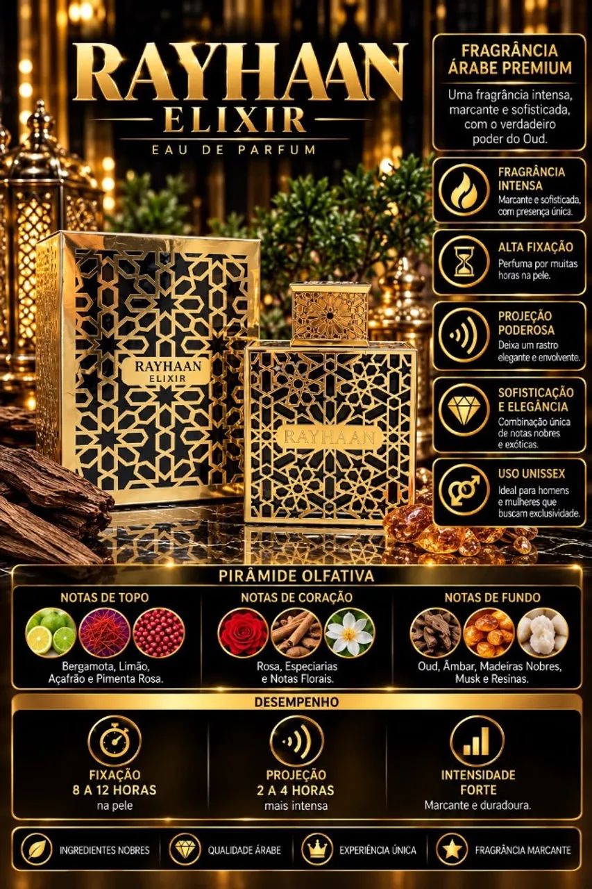 Perfume RAYHAAN ELIXIR - EAU DE PARFUM 100 ML