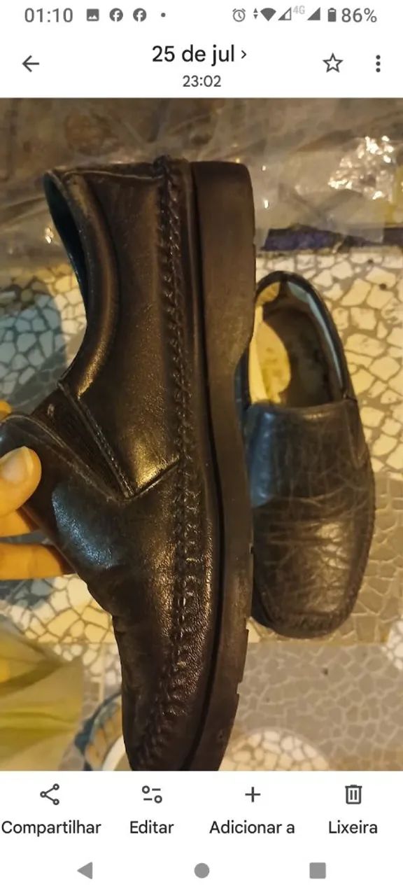 Sapato usado Tam. 42  RS 15,00 - Foto 2