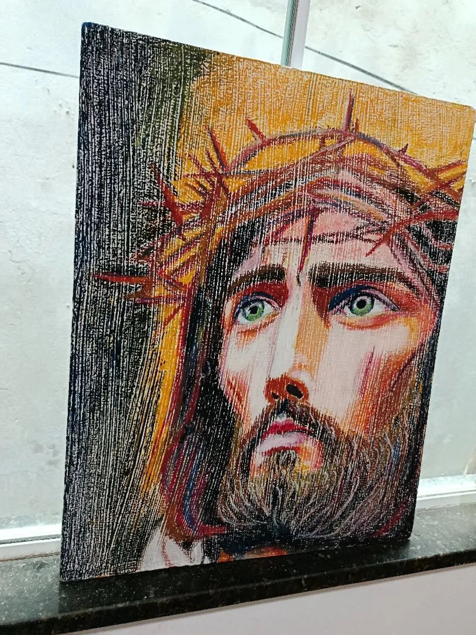 Pintura em tela " jesus " - Foto 2