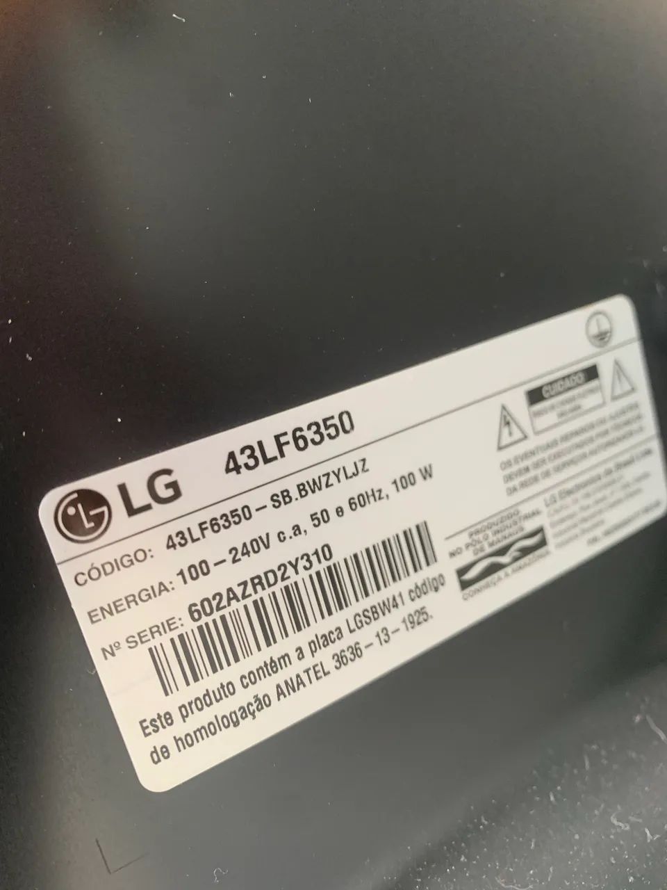tv LG smart 43" modelo 43LF6350 + fire sticker amazon - Foto 4