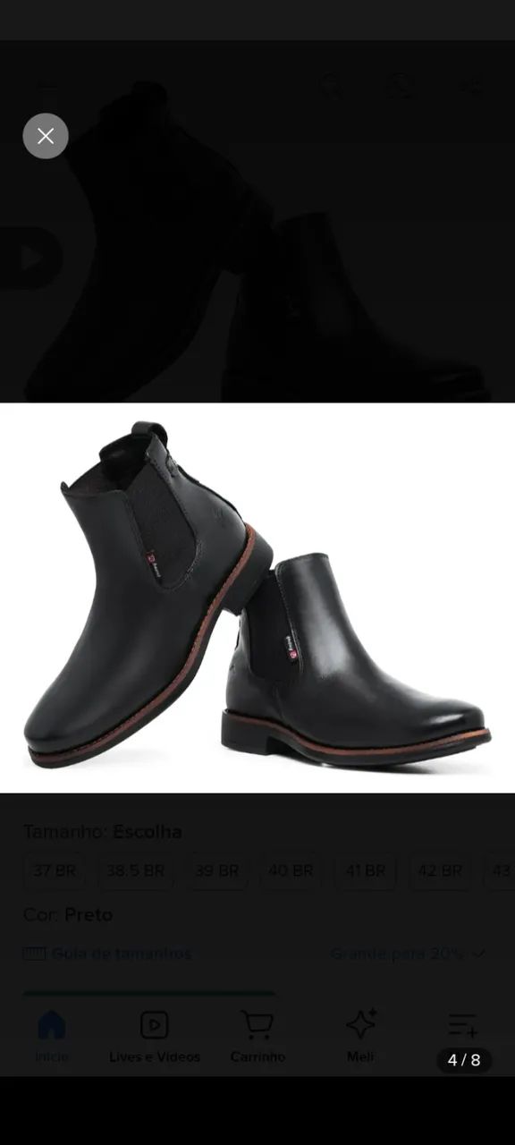 Bota Amarok - Preta Tam 43