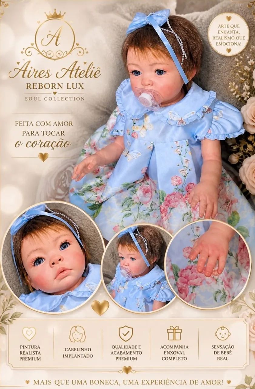 Boneca reborn promoção dia das crianças 