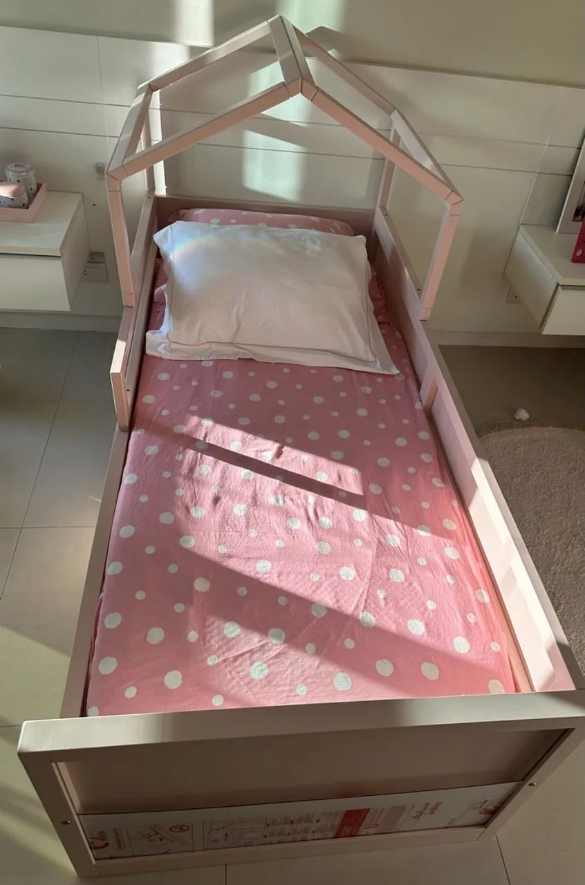 Cama casinha rosa - Foto 2