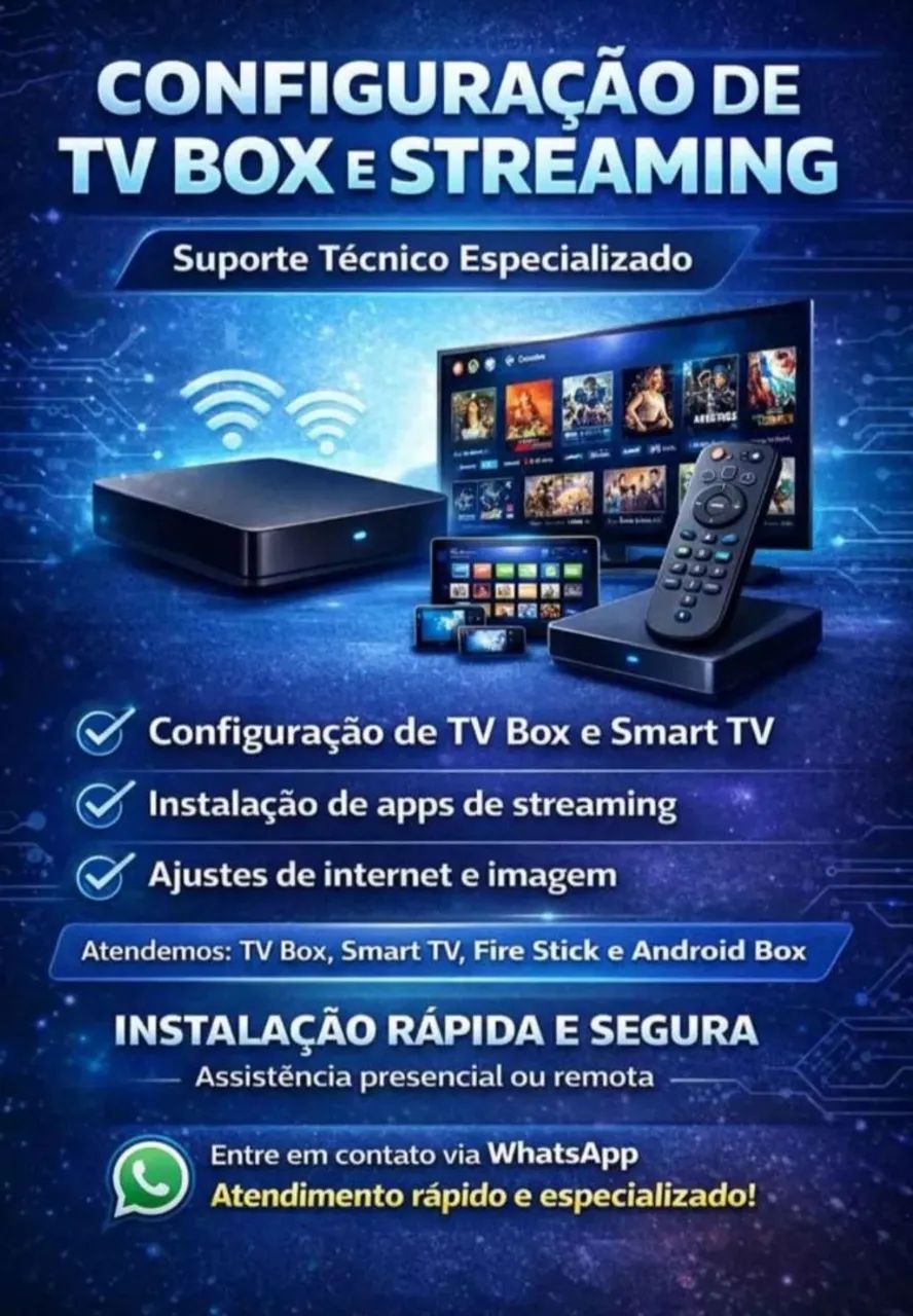 CONFIGURAÇÃO DE TV BOX E STREAMINGS 