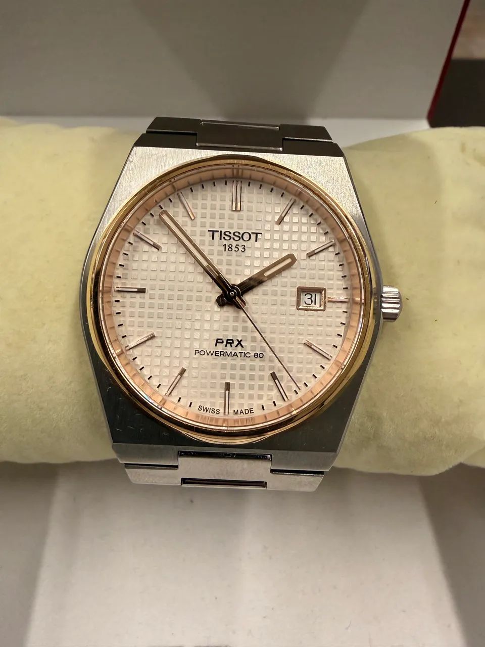 Relógio Tissot PRX Powermatic 80 Automático 40mm Bicolor Rosé - Foto 3