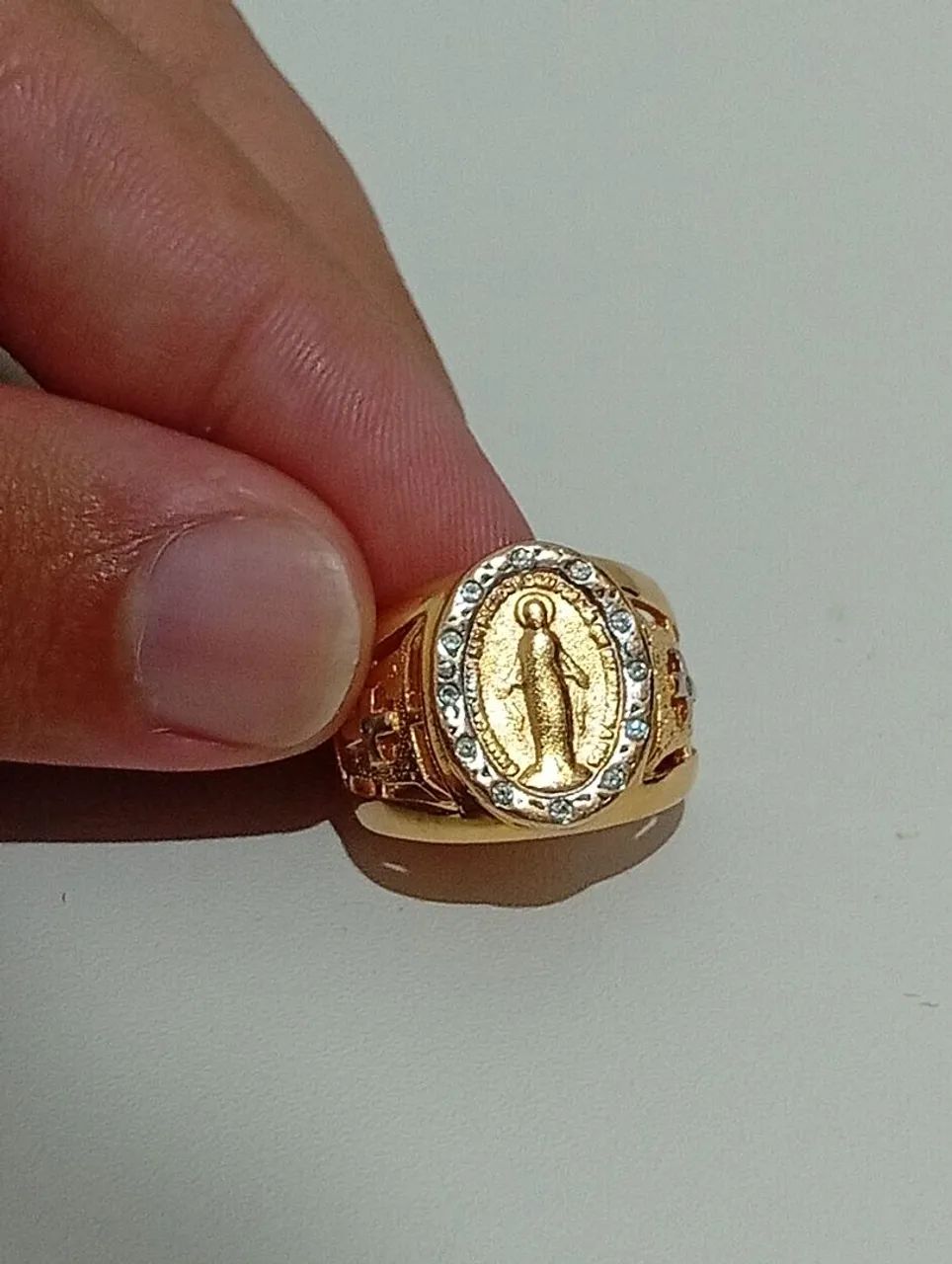 Anel banhado de ouro - Foto 2