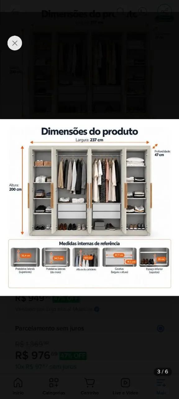 Guarda roupas - Foto 3