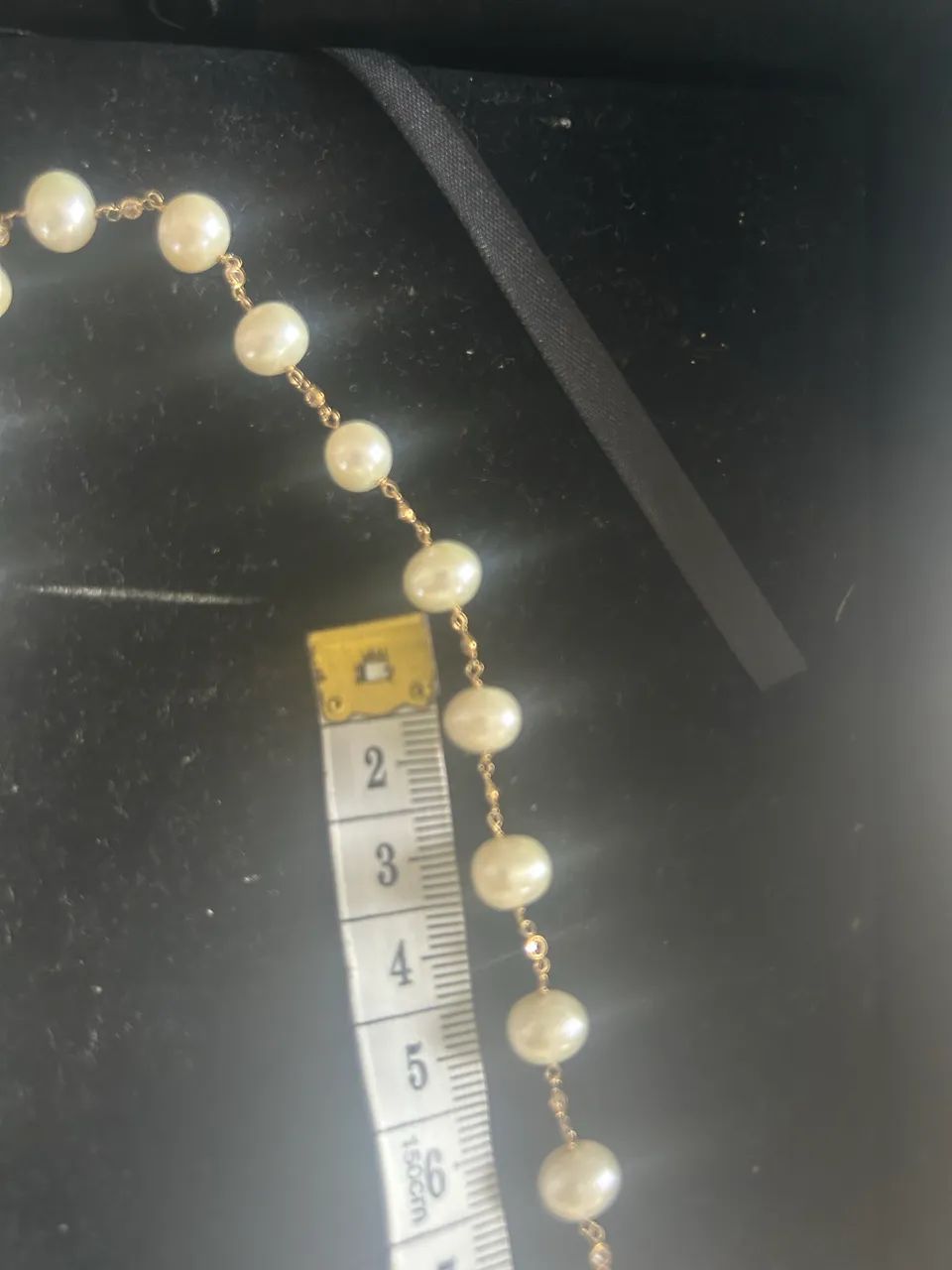 Conjunto colar e pulseira de pérolas e ouro 18k 750 - Foto 5