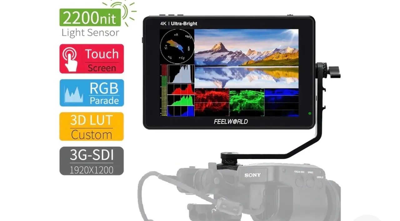 Monitor Feelworld 7? Ultrabright LUT7 - Foto 5