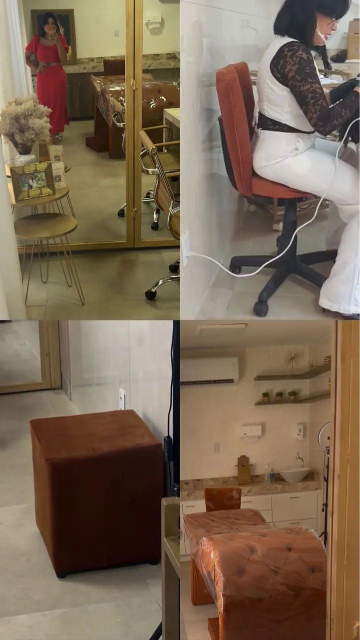 Maca tipo divan mocho escada e Puff