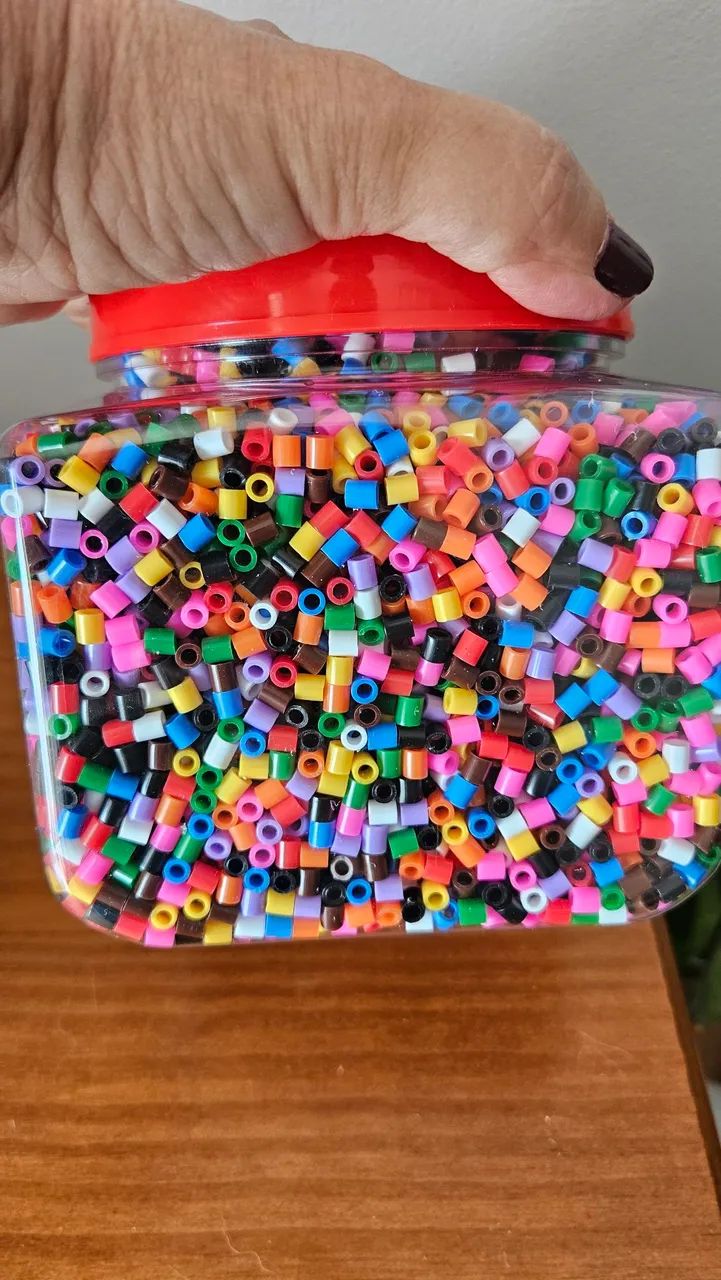 Contas beads de plástico para bijuterias, artesanato - Foto 2