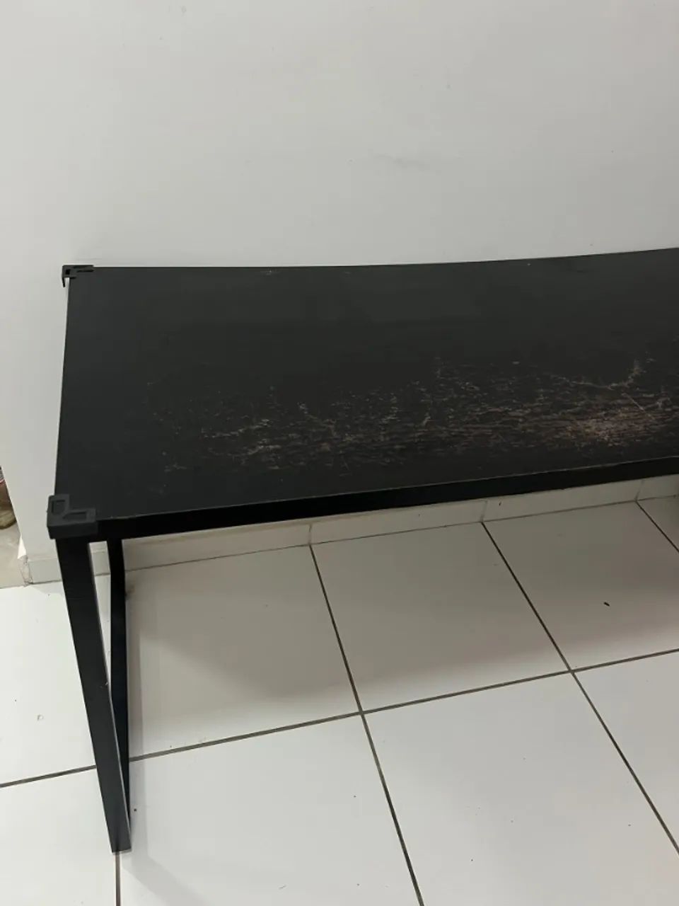 Mesa preta de escritório - Foto 3