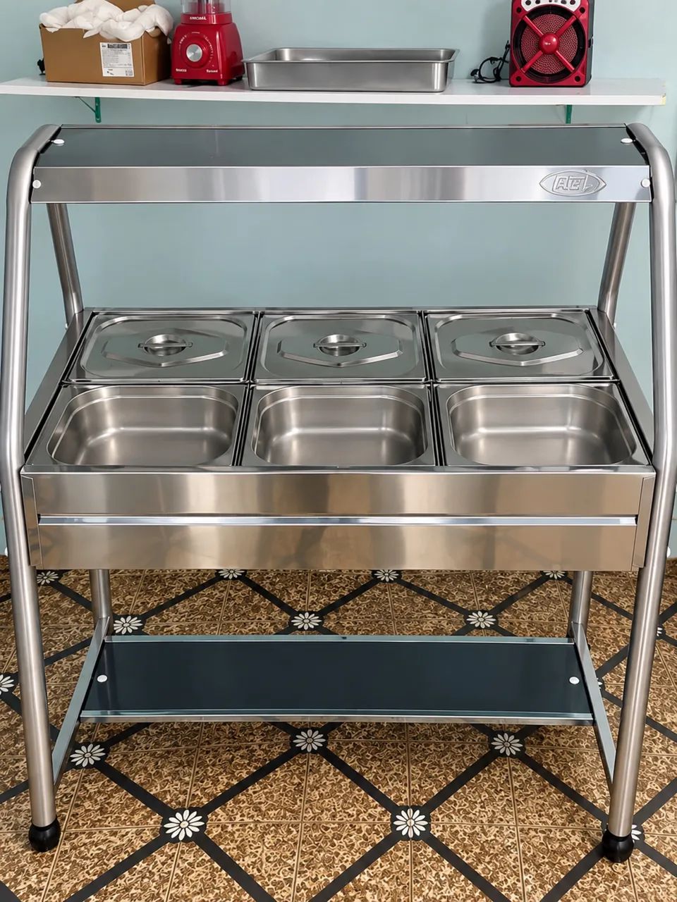 Carrinho Buffet Self Service - 6 Cubas IBET