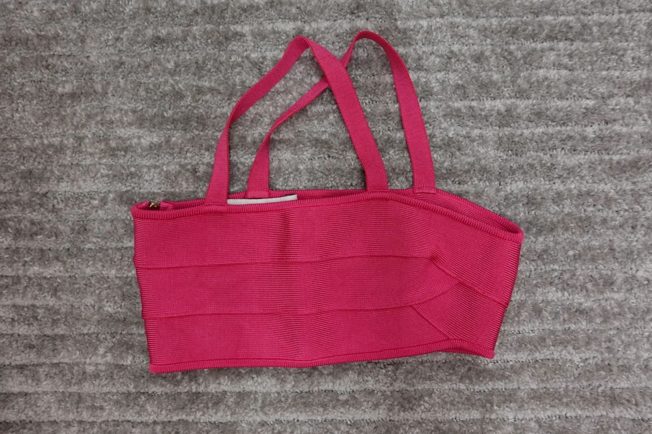 top faixa rosa com alça   - Foto 2