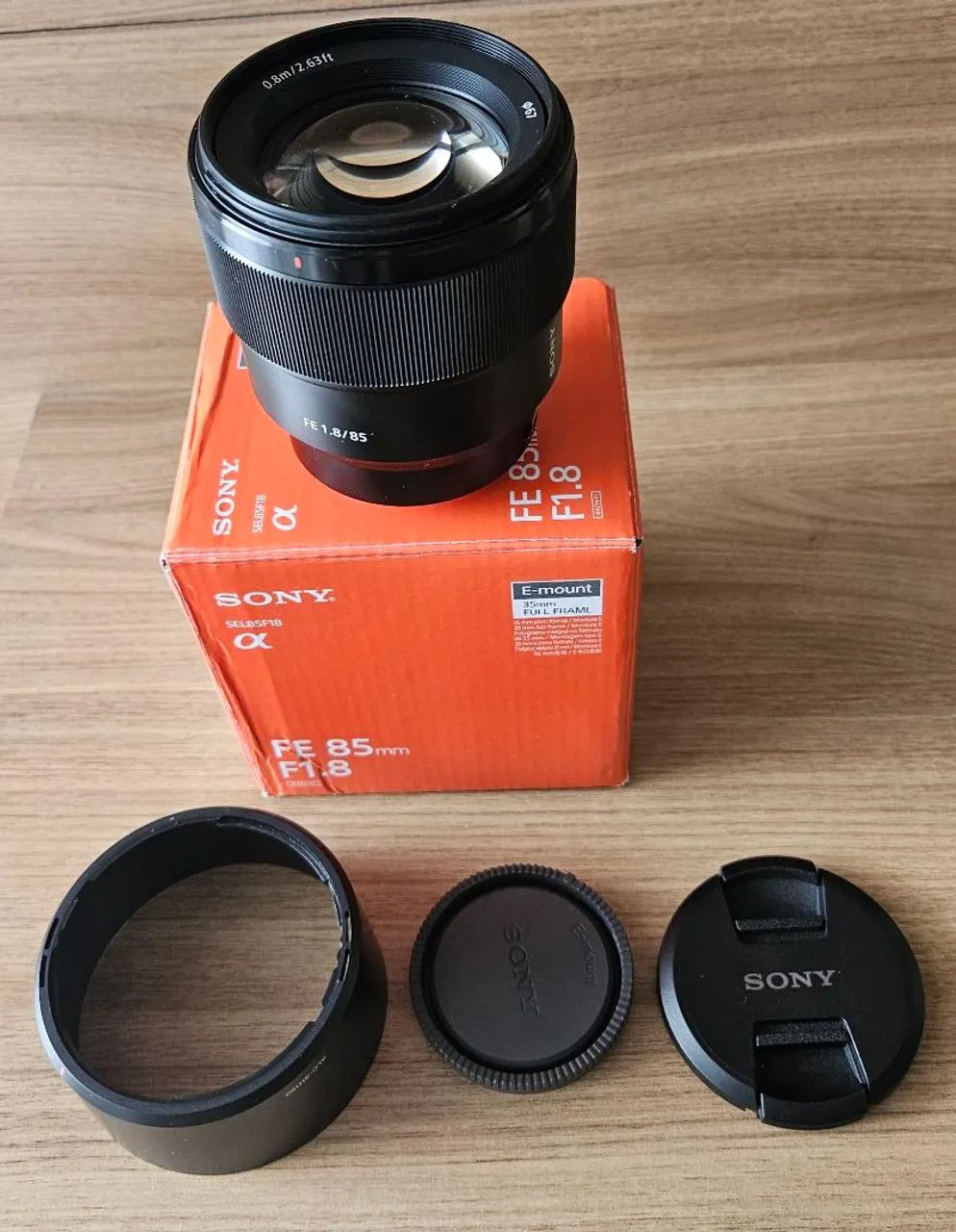 LENTE SONY FE 85MM 1.8 (para peças)