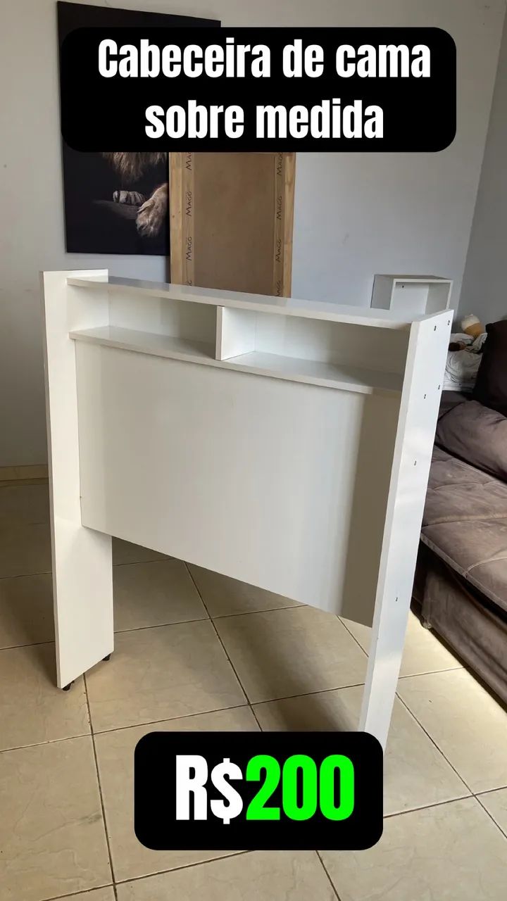 Estante sobre medida para cama de solteiro