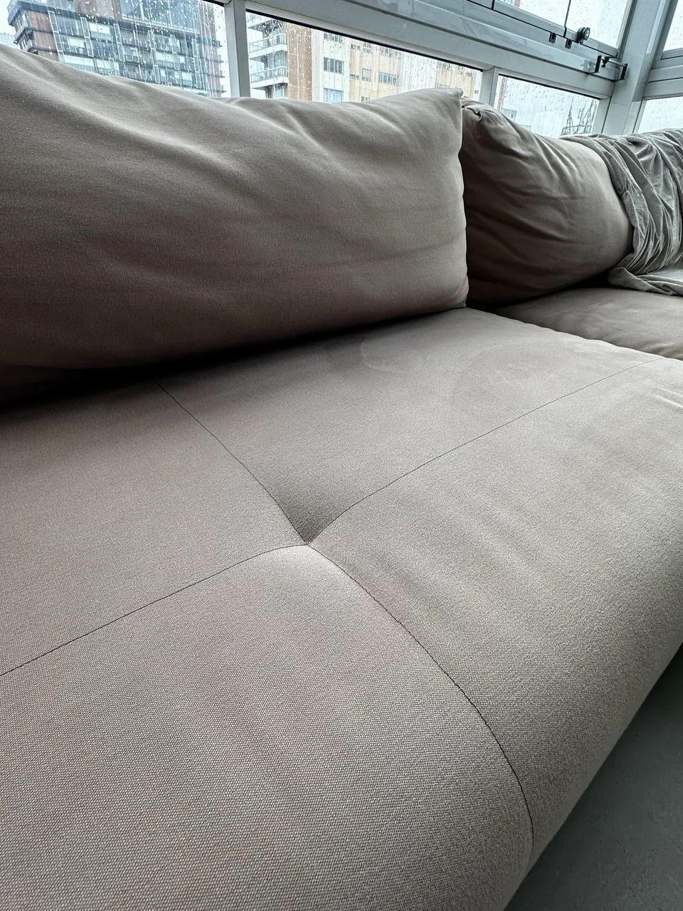 Sofá Biggy Fernando Jaeger com Chaise - Madeira Maciça - Foto 4
