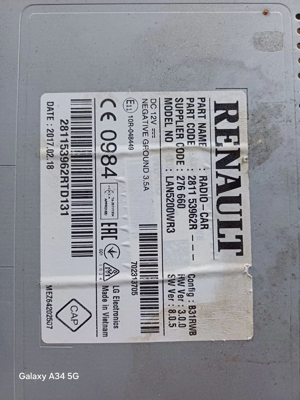 Vendo multimídia Renault 