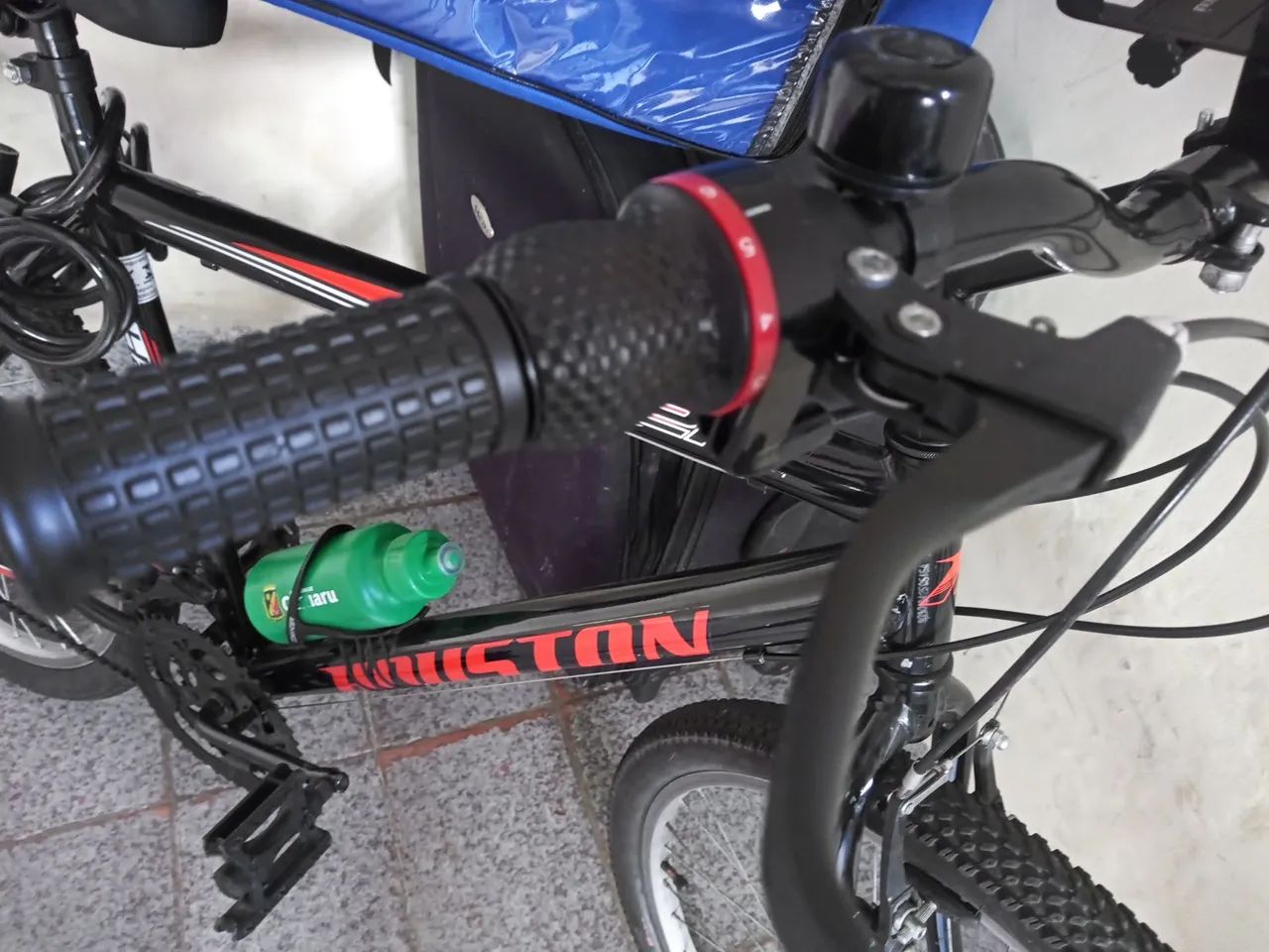 BIKE (BICICLETA COM MARCHA E BAG MOTOBOY E TELEMOVEL PARA CELULAR E CADEADO COM CHAVE) - Foto 4