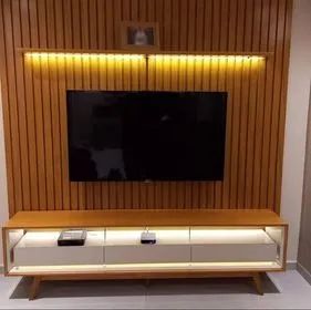 Conj. Painel Nobre e Rack Requinte c/ Led DIVIDIMOS EM ATÉ 10X SEM JUROS - Foto 2