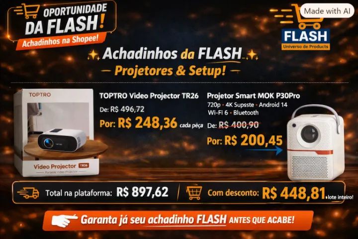 Achadinhos da Flash - Projetores & Setup